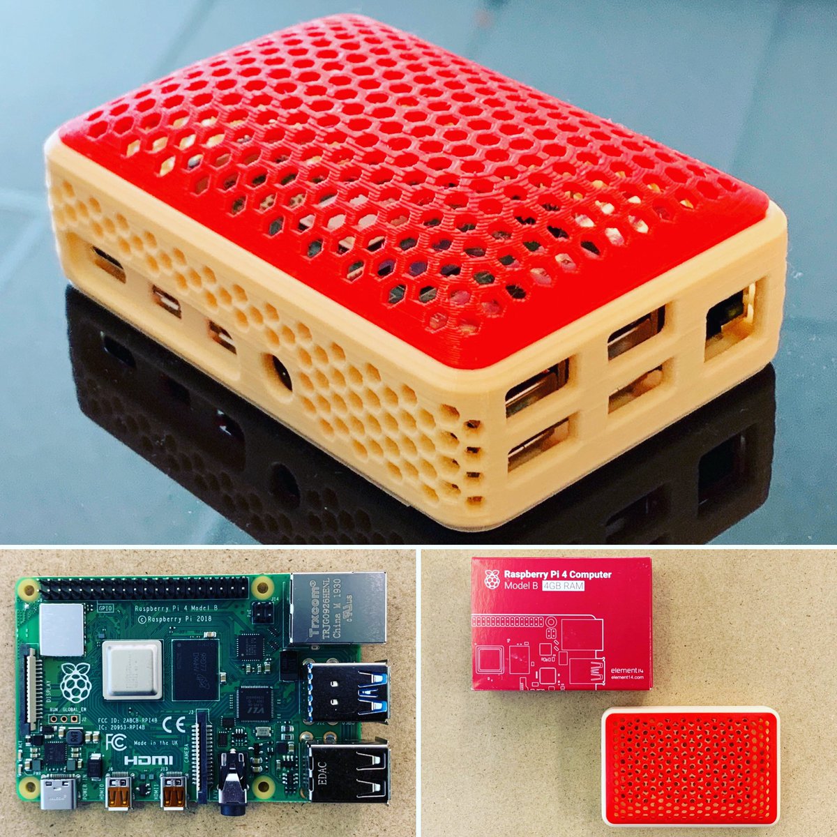 This Hex Case by Carter Multz is easily the most good looking one ever designed for the Raspberry Pi 4!
#3dmodel @cartermultz #3dprinting <a href="/josefprusa/">Josef Prusa</a> #pla <a href="/materio3d/">Materio3D</a> <a href="/botfeeder/">botFeeder</a> #raspberrypi <a href="/Raspberry_Pi/">Raspberry Pi</a> #case #makersgonnamake