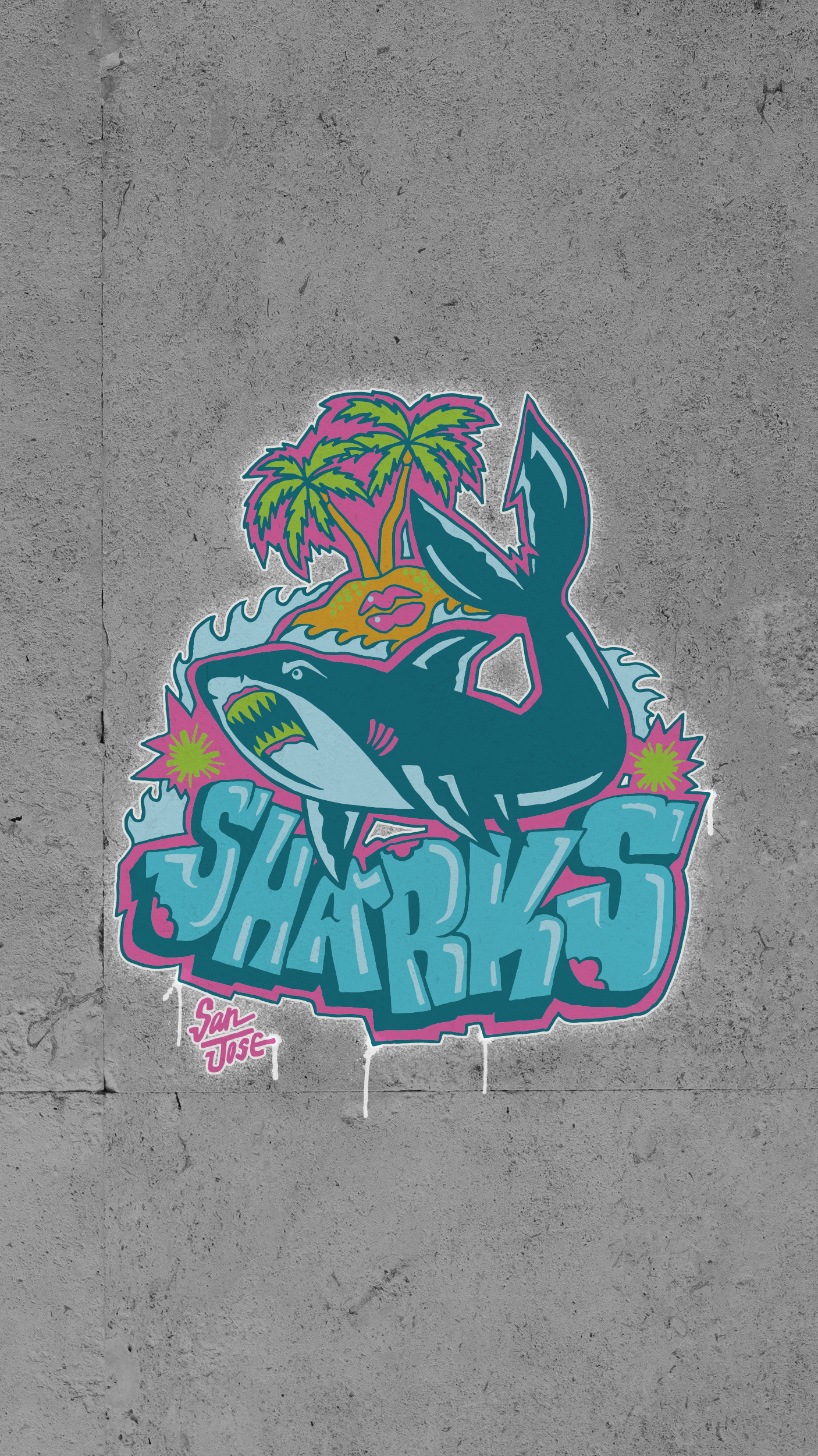 San Jose Sharks on X: Need a new background for your 📱? We've got it  covered. #WallpaperWednesday  / X