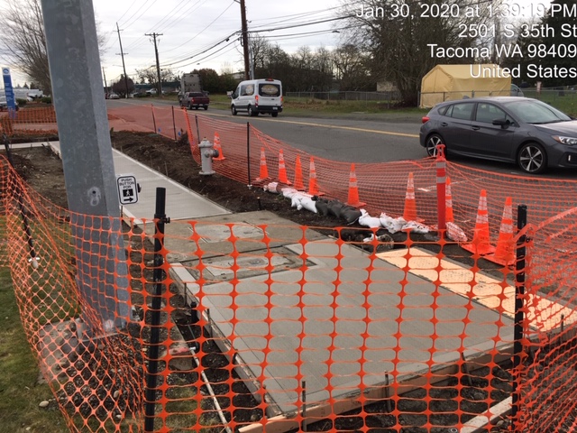 more sidewalk under construction - different angle