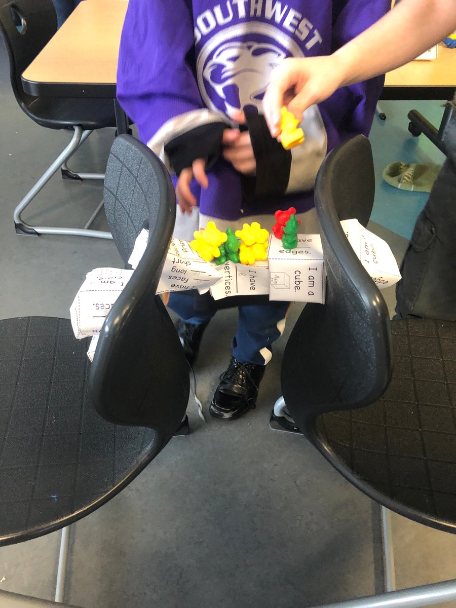 RonSouthernSch3's tweet photo. Can you build a bridge out of 3D shapes, that spans a gap of at least 6 inches and supports 6 bears? #STEM #inquiry https://t.co/5JsBK2OR2M