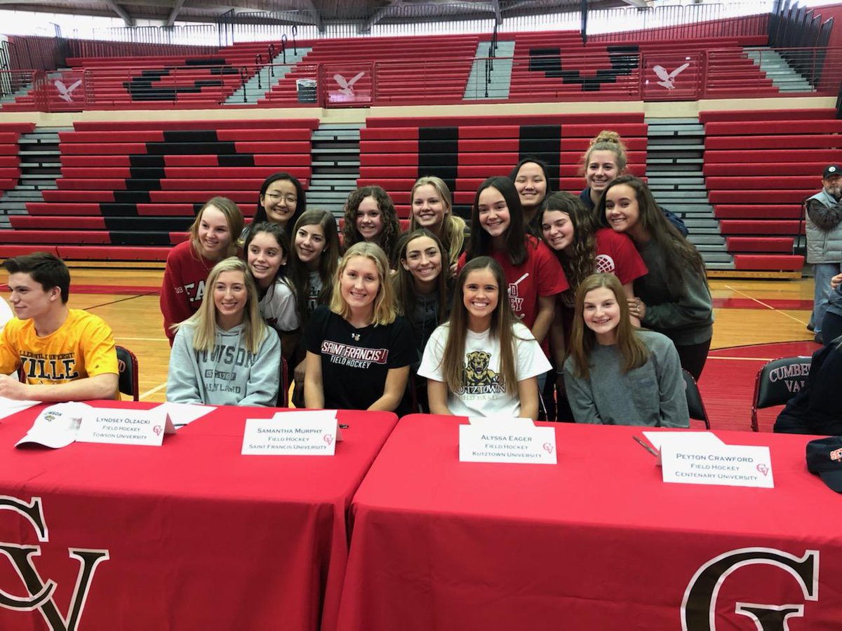 CVFH_Eagles's tweet photo. Congrats to our 5 CVFH teammates on signing to play field hockey (and lacrosse) in college. We can't wait to see what your future holds and will miss you next year. https://t.co/WM7jcCQsEK
