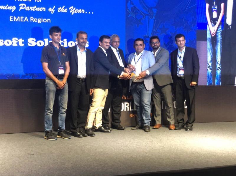 InnosoftB's tweet photo. Great start of 2020!! Innosoft Solutions receiving the “Best Performing Partner of the Year-EMEA Region ” from @AutomationEdge. #RPA #artificalintelligence #AI #ML #NLP #HyperAutomation #Dubai #Oman #Bahrain #Africa https://t.co/zcMMKOlCji