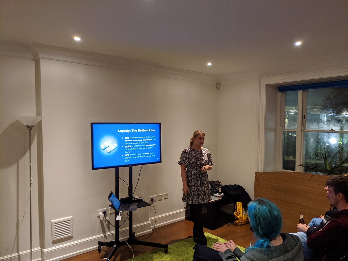 gene_commerce's tweet photo. Talk three of the night from @Yotpo's Ellys Moyes turning the focus onto Loyalty and how to develop loyal customers #magento #meetup #loyalty https://t.co/QP2S4gh6Ab
