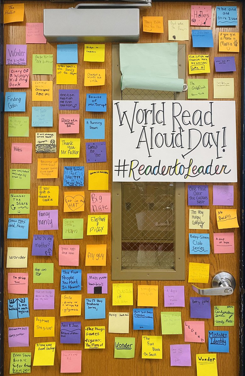 missargano's tweet photo. For #WorldReadAloudDay we took the time in each class to share, discuss, and reminisce on a favorite book, series, comic, etc., with our peers. #ReaderToLeader 📚 https://t.co/OJK7Avv6yb