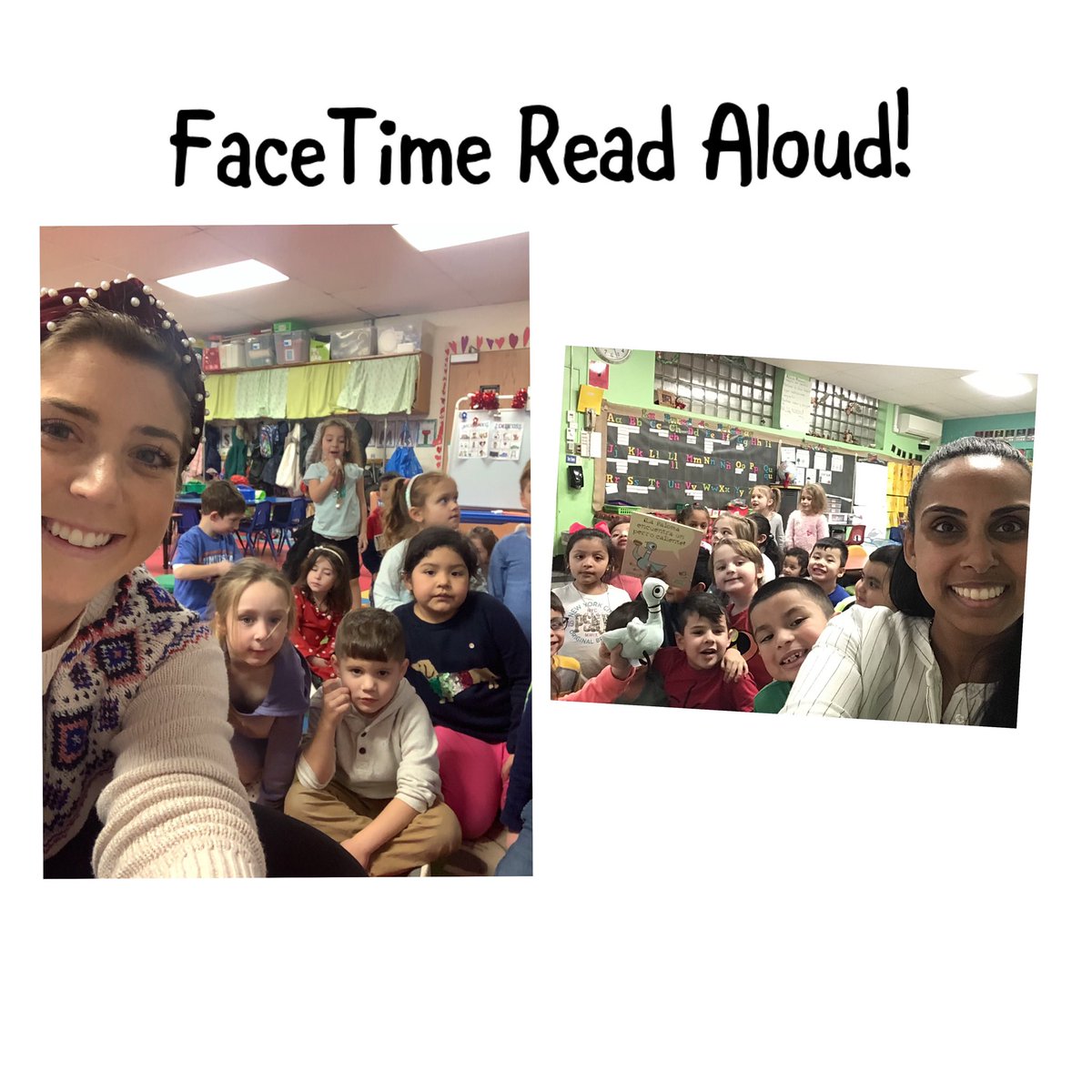 mrspingitore's tweet photo. We had so much fun Face Timing and sharing a read aloud with our friends from Meadow Drive School!! #WRAD #friendsthatreadtogether #mineolaproud @MissBauer9 @Hampton_Street @ms_oddo https://t.co/ypNbj7WPLx