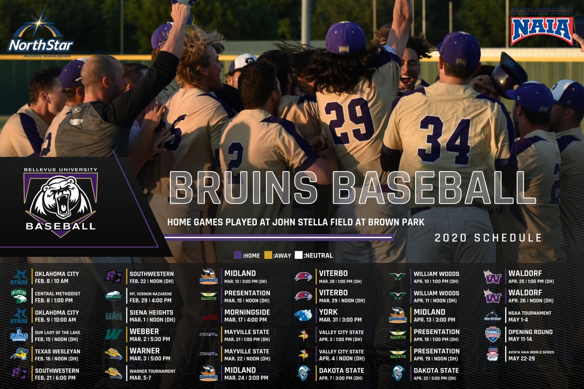 BUBruins's tweet photo. Season Preview: @BUBruinBaseball to kick off 2020 campaign in OKC this weekend
https://t.co/YngwhY4fWM
#NAIABASE #NSAABASE #BUBruins @NAIABall https://t.co/eOF3KFKpB0