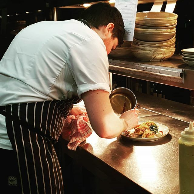 New menu launched tonight! Our head chef at work adding finishing touches to one of our beautiful new dishes 
#deaneanddecano #eatatdeanes #eatlocal #michaeldeane #tastetheisland ift.tt/31v790H