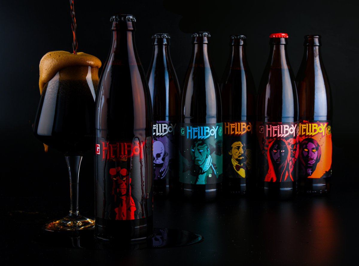 ATTN HELLBOY FANS we are soon releasing The Hellboy Collectors Boxes with <a href="/DarkHorseComics/">Dark Horse Comics</a>. There are 666 limited edition boxes of Hellboy Beer featuring bottle art by Mike Mignola colored by Dave Stewart.