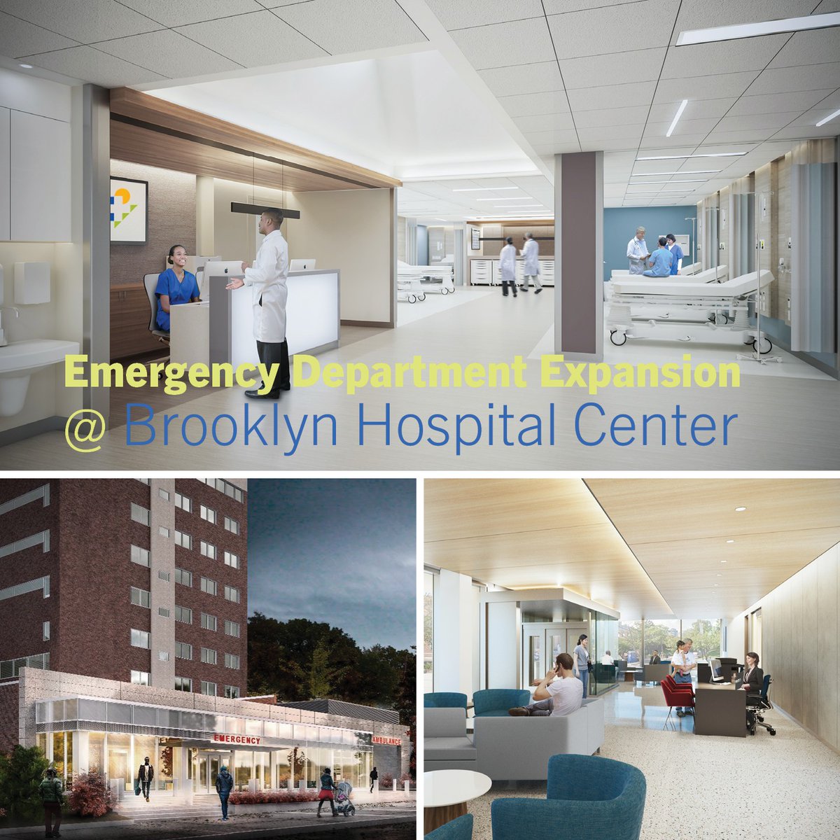 StructureTone's tweet photo. Here we go! #LFDriscollHealthcare has officially broken ground on the @official_tbhcβs new emergency department. Once complete, the expanded facility will be able to provide the growing #Brooklyn community with the best quality emergency care. #WeBuildForTomorrow https://t.co/oju1pAFHxD