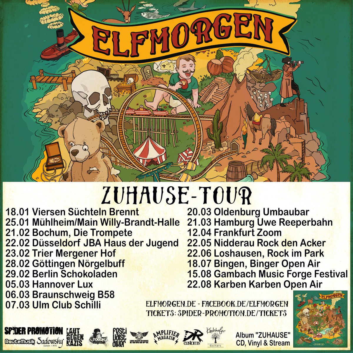 elfmorgen's tweet photo. Wir stechen in See mit der MS-LMAA und steuern ein paar tolle Häfen an! Kommt rum und heuert an! 
#zuhause #elfmorgen #punkrock #gehtmehraufkonzerte https://t.co/T3lhXMrJeC