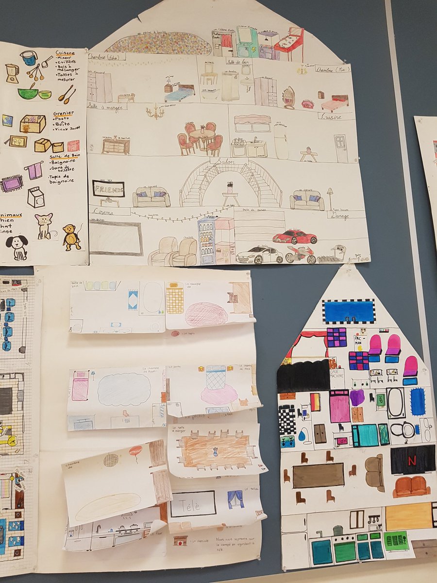 SonyaStadus's tweet photo. Check out these amazing houses dreamed up by my 7/8 FE class! They used new French vocab and reflexive verbs! We definitely have some future designers, architects and engineers here @TDSB_Rawlinson !! #Education #French #OurFuture https://t.co/yCAPP61v3c