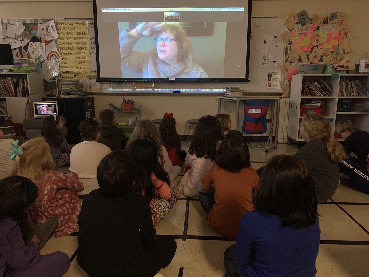 We read aloud EVERY DAY in room 310. &amp; today we got to meet Author Shauna Reynolds &amp; she read her book Poetree to us! <a href="/WoodridgeElem/">Woodridge</a> <a href="/brawninthebooks/">𝕋𝕣𝕒𝕔𝕪 𝔹𝕣𝕒𝕨𝕟𝕖𝕣</a> #WorldReadAloudDay