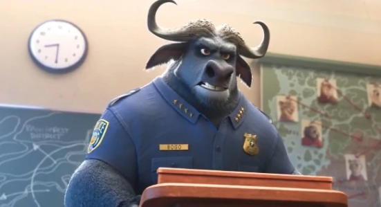 sassy_puffin's tweet photo. does disney wanna say why chief bogo from zootopia looks just like this unnamed character from the intro of kung fu panda??? i smell plagiarism https://t.co/Kh5pOnCoAF