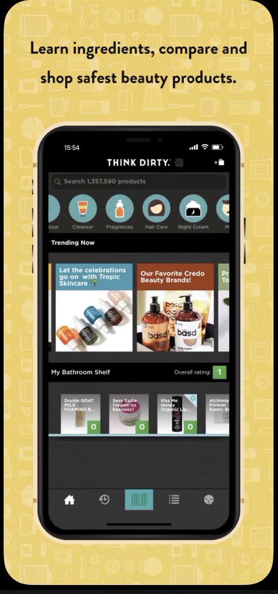Moonbae222's tweet image. In light of the #devacurl scandal, I wanted to share an app I just heard about that allows you to check how ‘dirty’ your hair products are. It gives a colour coded rating out of 10 &amp;amp; an ingredients list, making it easier to avoid harmful products by simply searching the name.