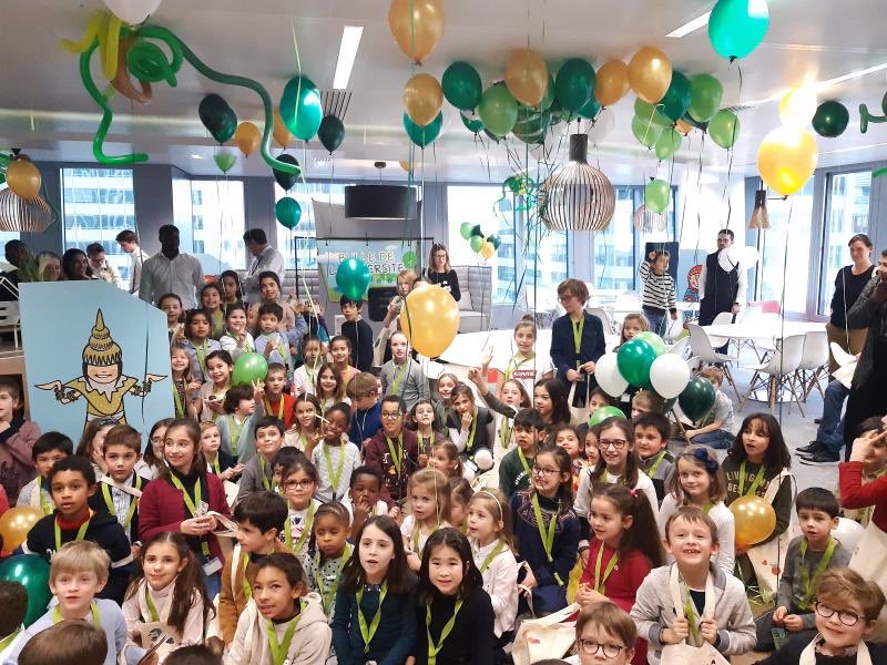 More than 100 children of my #AXAIM colleagues joined our office today for our kids day. The theme was ‘Planet Solidarity’ &amp; our young guests learned about the planet &amp; the people on it; with workshops on d&amp;i, biodiversity, environment and solidarity. We’ll all be sleeping well😉