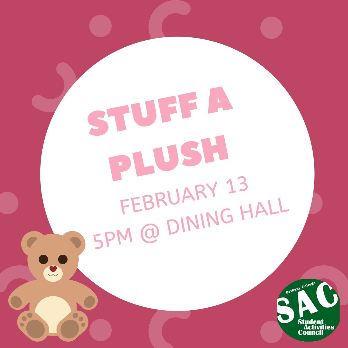 BethanySAC's tweet photo. Come stuff a plush at dinner in the cafe next Thursday! Hurry, there is a limited supply!! 🧸 https://t.co/55V8XR2tQp