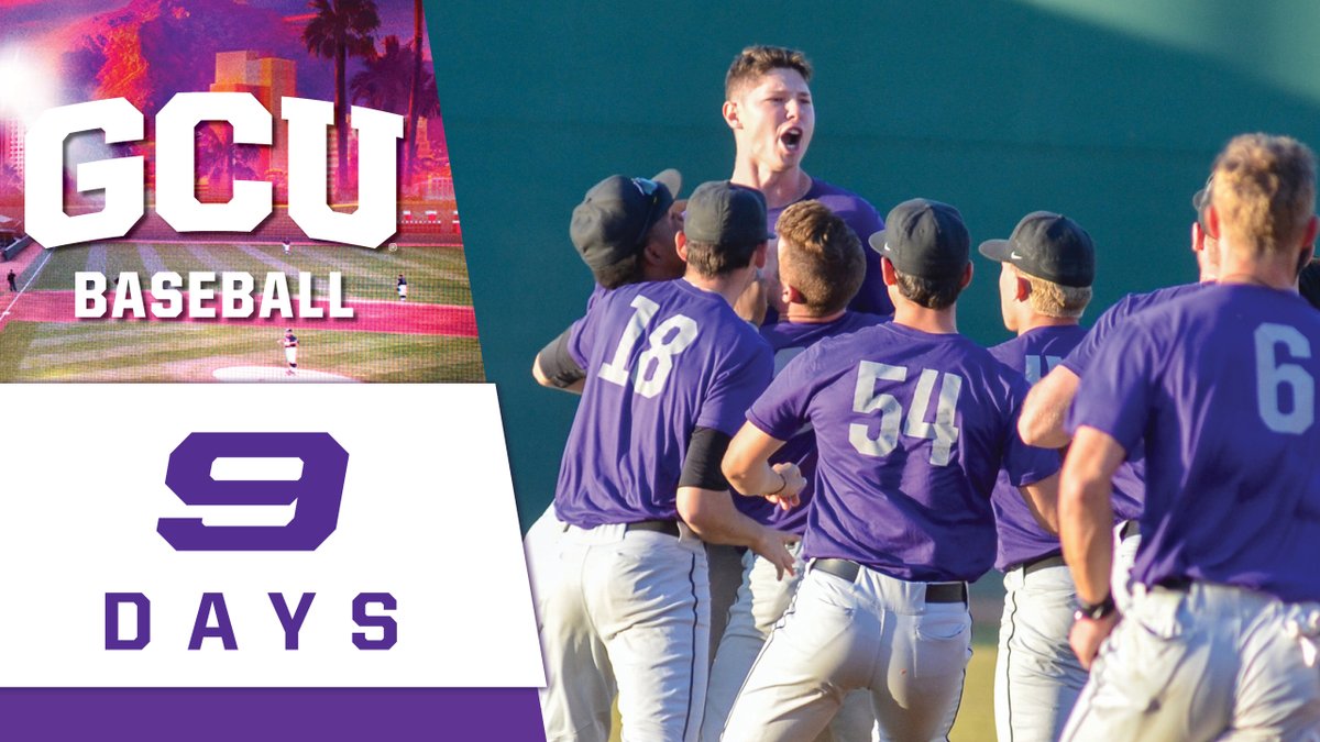 GCU_Baseball's tweet photo. Single digits. 9β£ days until first pitch feat. @nickhanseninca. #LopesCountdown https://t.co/6cRSSAW34i