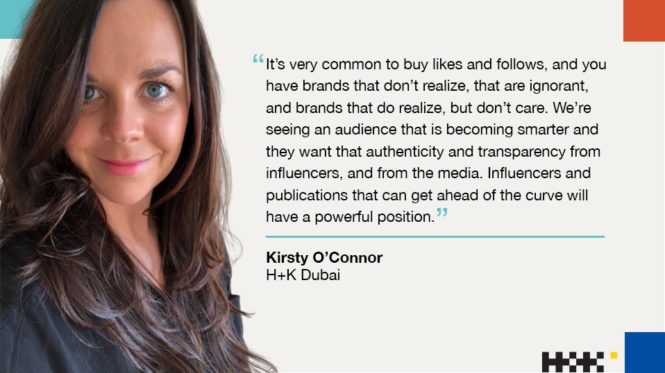 H+K Dubai's <a href="/KirstyOConnor/">Kirsty O'Connor</a> was quoted about her #PRovokeMENA panel on brands and fake influencers. Speakers at the event said there were challenges in how brands and media worked with influencers and cut through the "content flood." Read here: bit.ly/2SpXdBk #HKinsights