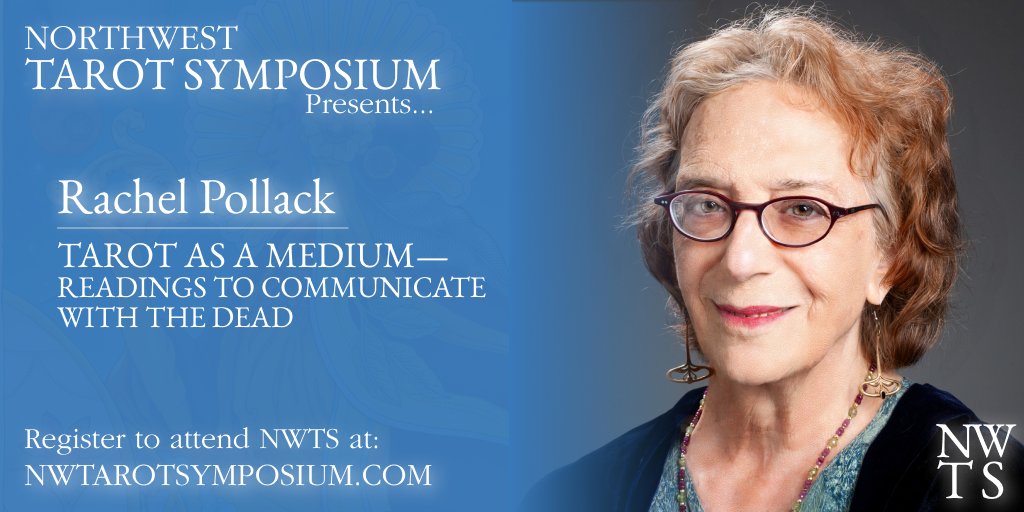 NWTarot's tweet photo. ✨ICYMI: @RachelPollack1 is in the house presenting the #NWTS2020 keynote on March 6th!

Rachel will share how "she trusts the cards for awareness and understanding—and the truth that our relationships do not have to end when a person dies".

🎟Register: https://t.co/RahWiuFLLE https://t.co/QojjePUE4V