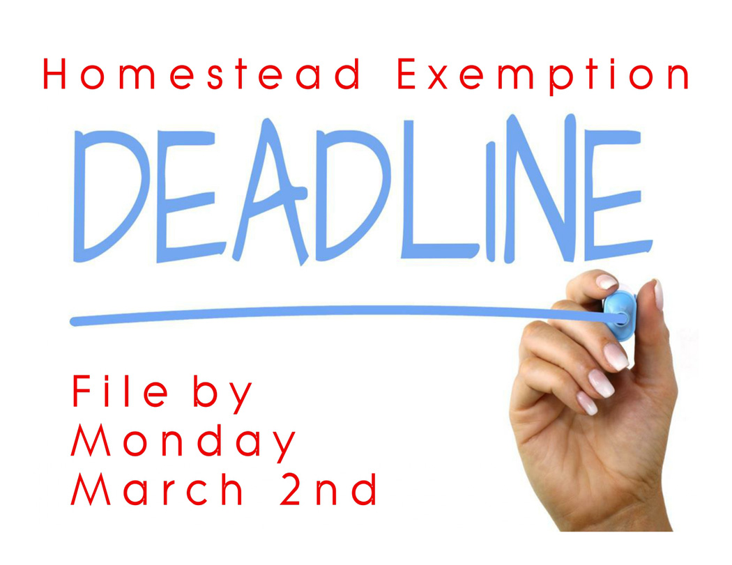 SouthDadeRealty's tweet photo. BOUGHT A HOME IN 2019?
Deadline to file for HOMESTEAD EXEMPTION
is Monday MARCH 2
FL homeowners can claim up to a $50K Homestead Exemption on their primary home. And, if you sold your prior homesteaded home, check into transferring the  Portability. https://t.co/JxXkH3STmn https://t.co/B2GGOx7UAV