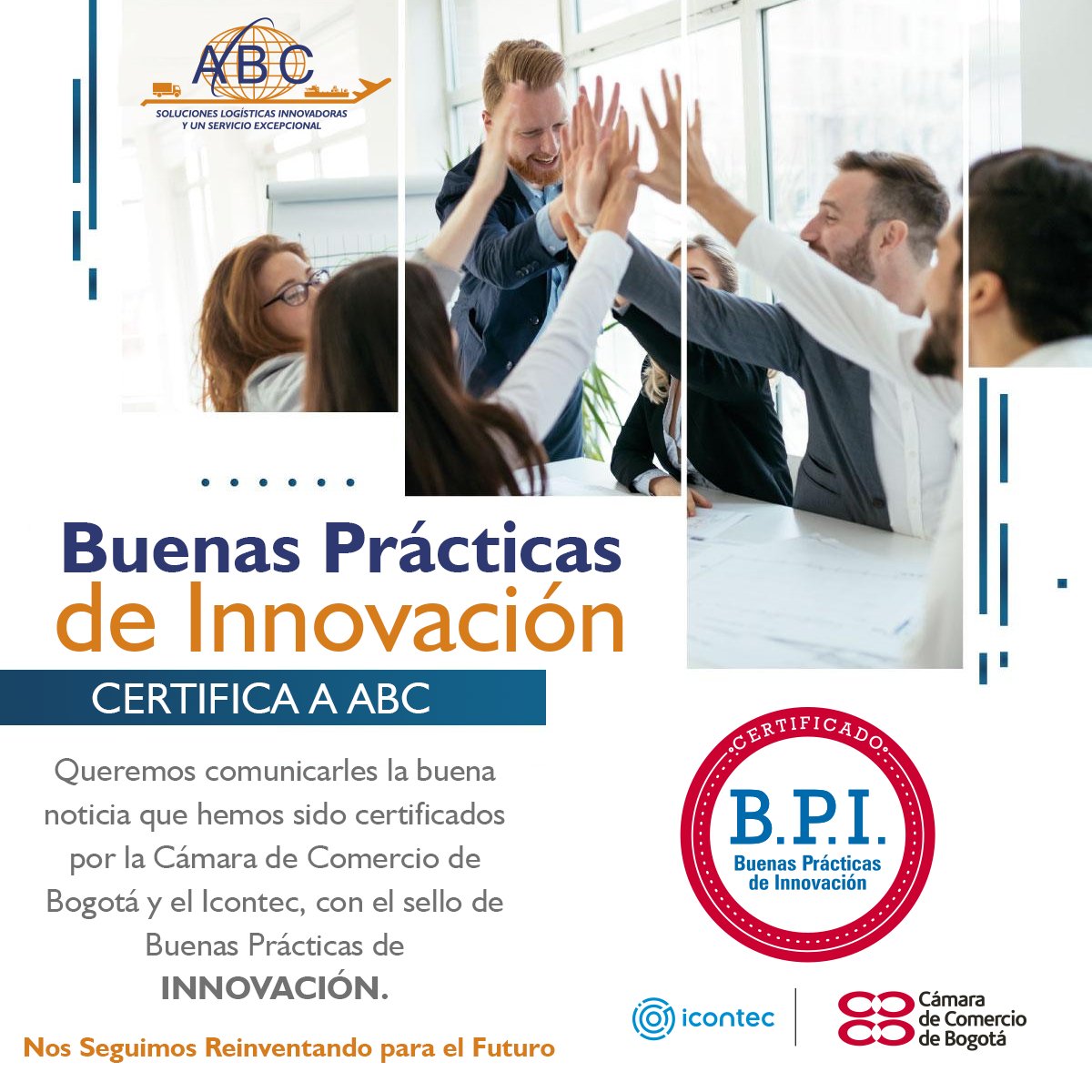 ABC_CargoLog's tweet photo. ¡𝗛𝗲𝗺𝗼𝘀 𝘀𝗶𝗱𝗼 𝒄𝒆𝒓𝒕𝒊𝒇𝒊𝒄𝒂𝒅𝒐𝒔 𝒄𝒐𝒏 𝒆𝒍 𝒔𝒆𝒍𝒍𝒐 𝒅𝒆 𝑩𝒖𝒆𝒏𝒂𝒔 𝑷𝒓𝒂́𝒄𝒕𝒊𝒄𝒂𝒔 𝒅𝒆 𝑰𝒏𝒏𝒐𝒗𝒂𝒄𝒊𝒐́𝒏!
#Certificacion #Innovacion #CamaradeComercio #Experiencia #ABCCargoLog #ABCRepecev #ABCecoFriendly #Bogotá #Colombia #FelizMiercoles https://t.co/ZQHRNuQp8t