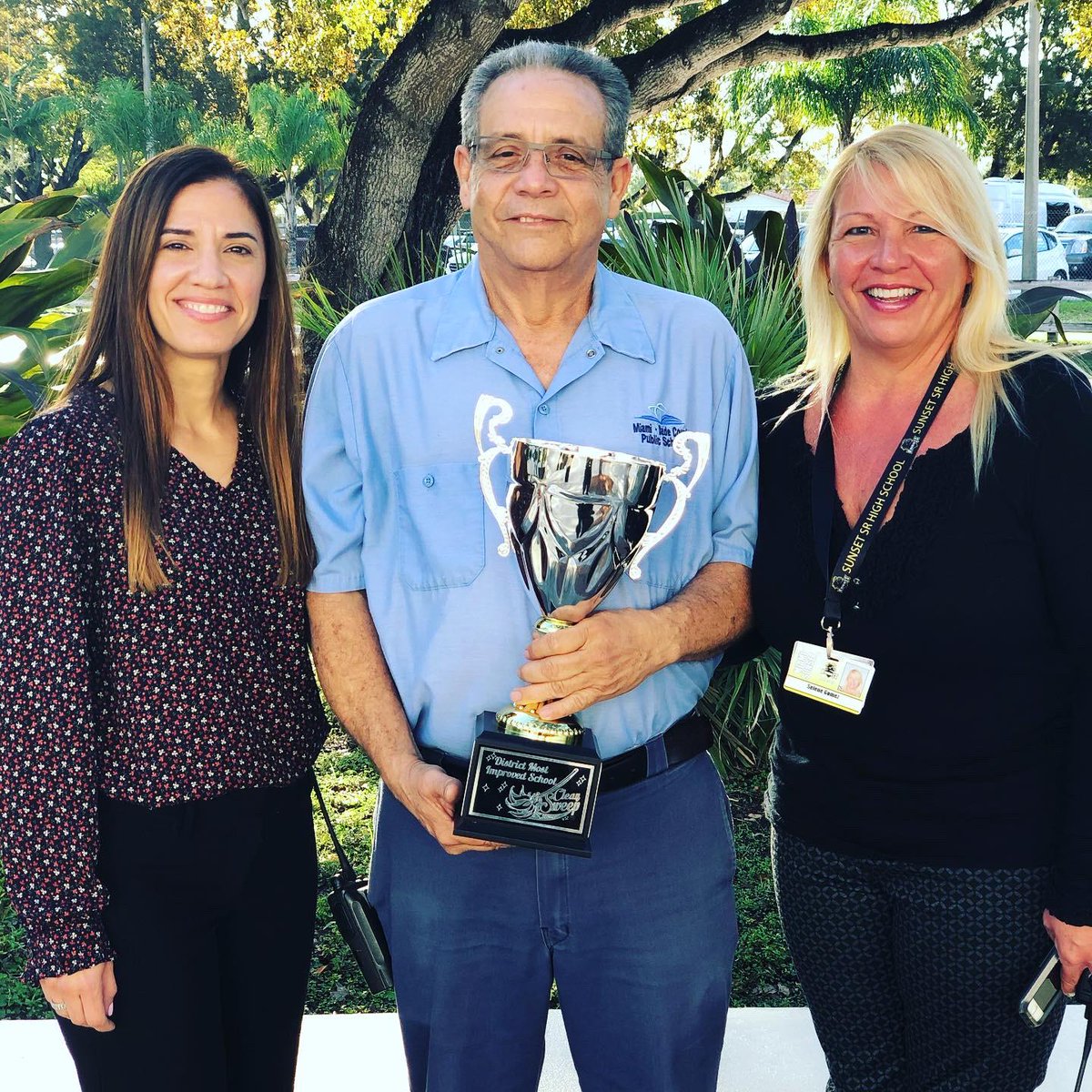 MiamiSunsetSHS's tweet photo. CONGRATULATIONS to our Head Custodian, MR. SIXTO ORTEGA, for being selected as an AFSME SUPPORT PERSONNEL OF THE YEAR FINALIST!!  We wish him luck in the next round and to celebrate with him on February 27th, 2020 at the Recognition Ceremony! @MDCPS @MDCPSSouth https://t.co/5sm9v25uIK