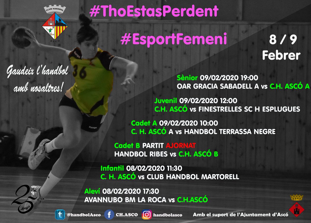 Partits d'aquest cap de setmana.