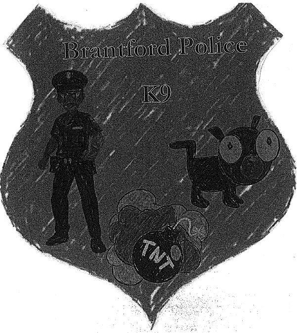 BrantfordPolice's tweet image. Do you know this mystery artist??? This entry was dropped off at the station for the BPS K9 Flash Contest but we don't know who it belongs to.  Before I get the investigators on it, I thought I'd ask here ;) ow.ly/a2dr30qflsu