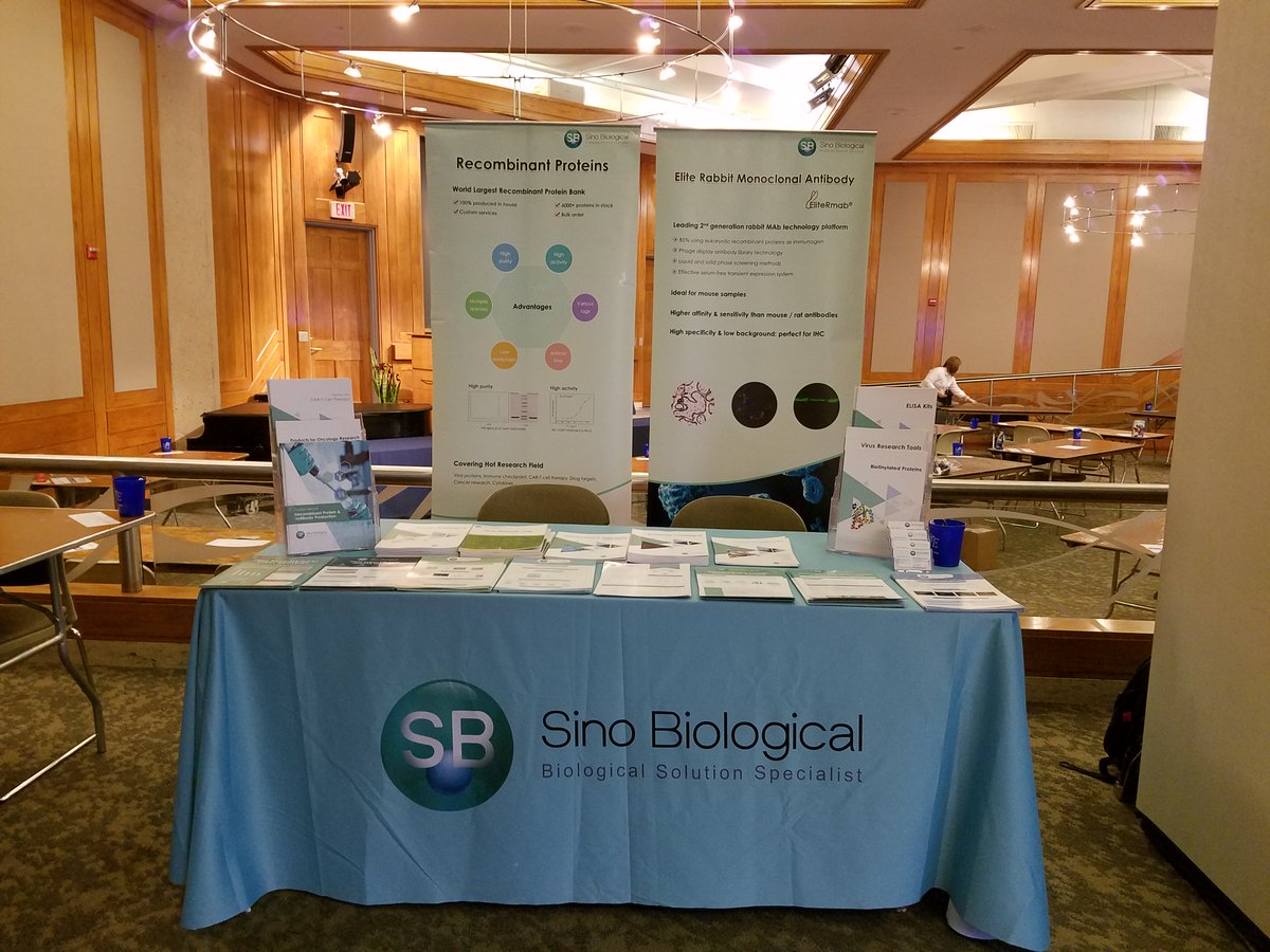 Sino_Biological's tweet photo. Two shows in one day! We are here at the Science & Technology Expo @UCSF and #LSE @DukeU . Enjoyed chating with all the researchers about our protein products. #SinoBio Read more: https://t.co/aVJ41HxUTw https://t.co/yBr6bjzogP