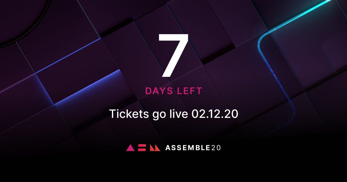 Auth0Assemble's tweet photo. The countdown to get your tickets has begun. You ready?
Get all the updates ▸ https://t.co/50L0ZRONIk
#Auth0ASM https://t.co/mRigH6cCYA