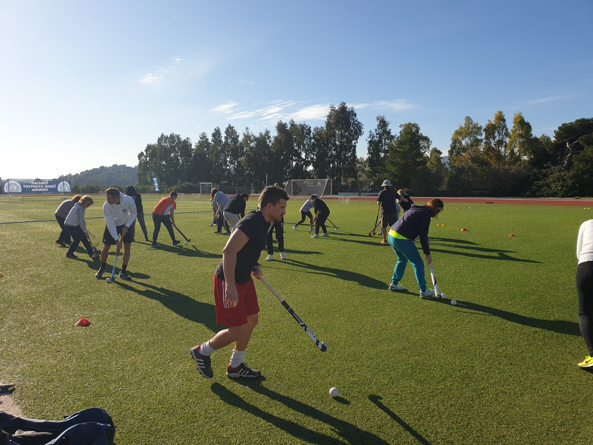 TTichelman's tweet photo. Last Sunday 22 Greek PE teachers in Athens attended the 1st Hockey Update @eurohockeyorg - Experience&amp;Train "ready made" hockey Sessions for their schools. BrandNew @FIH_Academy Level 1 Coaches contributing to Greek Hockey! https://t.co/V6UbwnTXVH