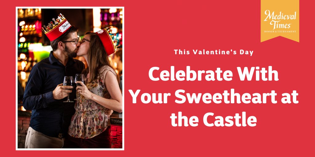 ❤️ Looking for something to do this Valentine's Day? Treat your sweetheart to a date "knight" at the castle! 🥂🌹medievaltimes.com/plan-your-trip…