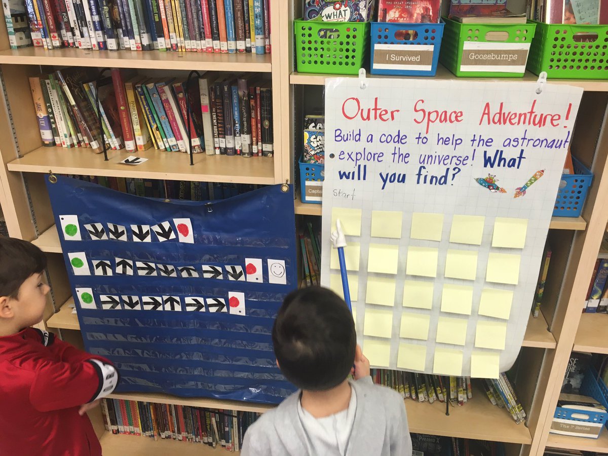 Our newest unplugged coding provocation inspired by <a href="/McLennan1977/">Deanna McLennan Ph.D</a> was a hit! <a href="/MrsDiVito1/">Mrs. Tonya Di Vito</a> collaborated to create an algorithm, test it, and determine if it was successful! <a href="/SMCDSB_SCH/">St. Charles C.S.</a> #smcdsblearns