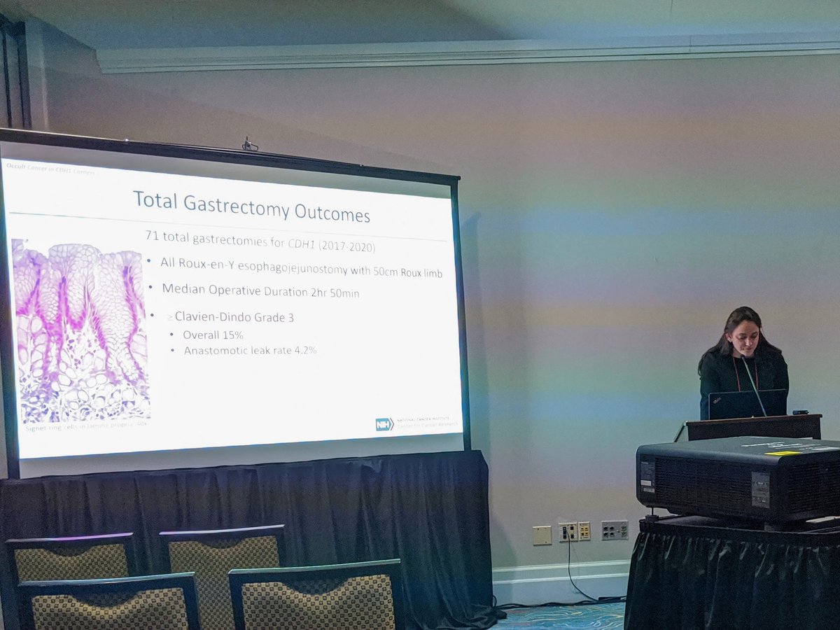 Jeremy L. Davis MD, FACS (@jeremyldavismd) on Twitter photo <a href="/LaurenGambleMD/">Lauren Gamble</a> expertly presented our data on occult cancer risk and outcomes in #CDH1 mutation carriers undergoing total gastrectomy <a href="/NIHClinicalCntr/">NIH Clinical Center</a>. #HDGC #ASC2020 <a href="/LaurenGambleMD/">Lauren Gamble</a> expertly presented our data on occult cancer risk and outcomes in #CDH1 mutation carriers undergoing total gastrectomy <a href="/NIHClinicalCntr/">NIH Clinical Center</a>. #HDGC #ASC2020