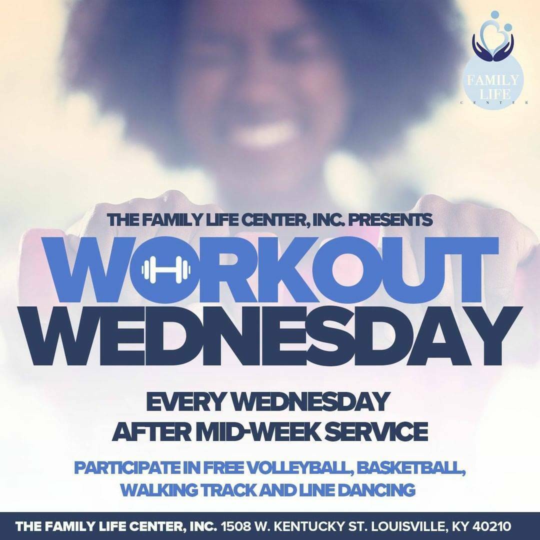 ssclive's tweet photo. Stick around after Mid-week service for
"Workout Wednesday"...
TONIGHT (& every Wed).
Participate in *FREE* activities like volleyball, basketball, walking track & line dancing...all in the Family Life Center.
It's a great time to be an inviter!™
#SSCFLC #SSCLive @KWCosby https://t.co/vtp4efGszJ