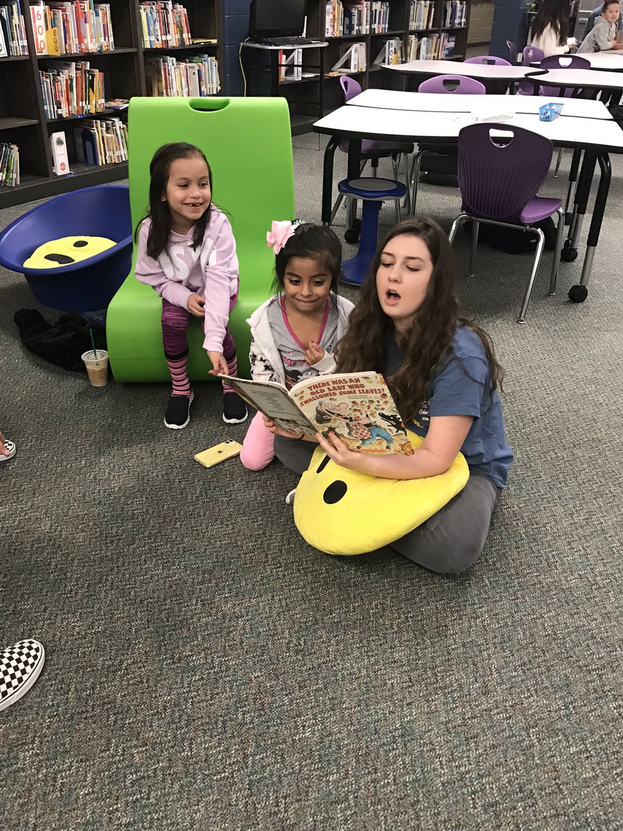 Klein Cain NEHS celebrated #WorldReadAloudDay2020 by visiting @RothKISD and reading to elementary students! We all had a blast getting to see so much joy and so many smiles, especially when we were able to give away over 100 books from our book drive! @CainLibrary @KleinISD