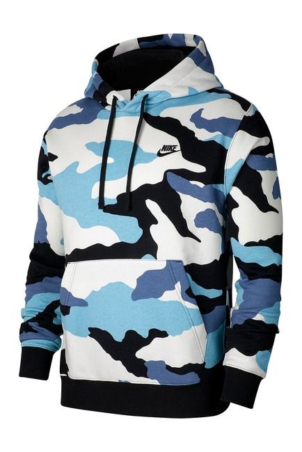 nike blue camo hoodie