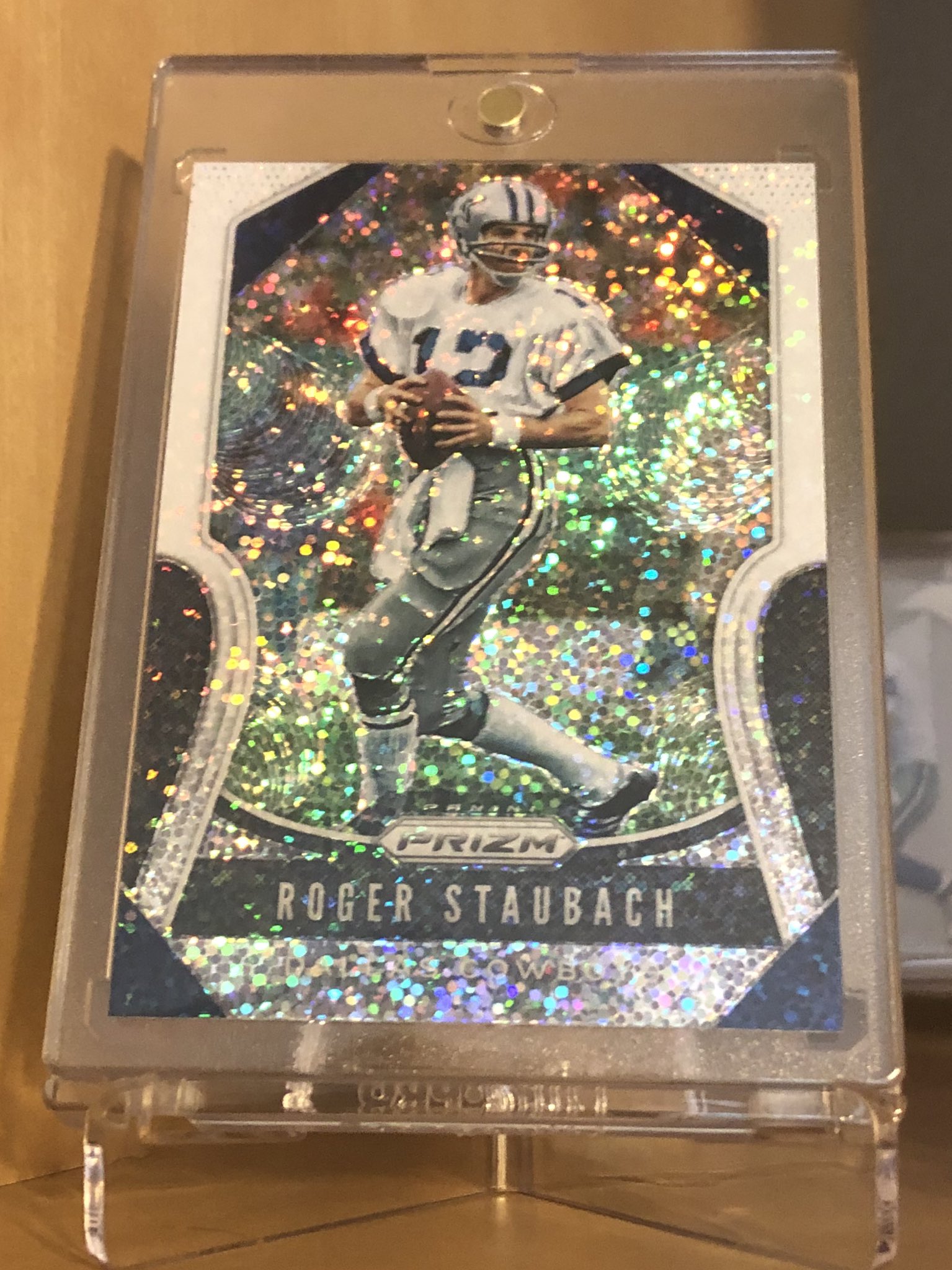 Happy birthday Roger Staubach! Just another reason to share this photo of his Prizm Sparkle 