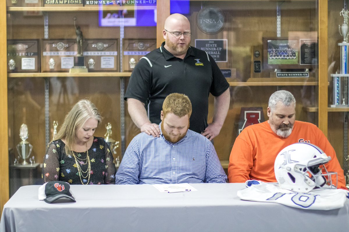 Congrats to senior Colton Nash on signing to continue his football career at Greenville University! #NSD20
