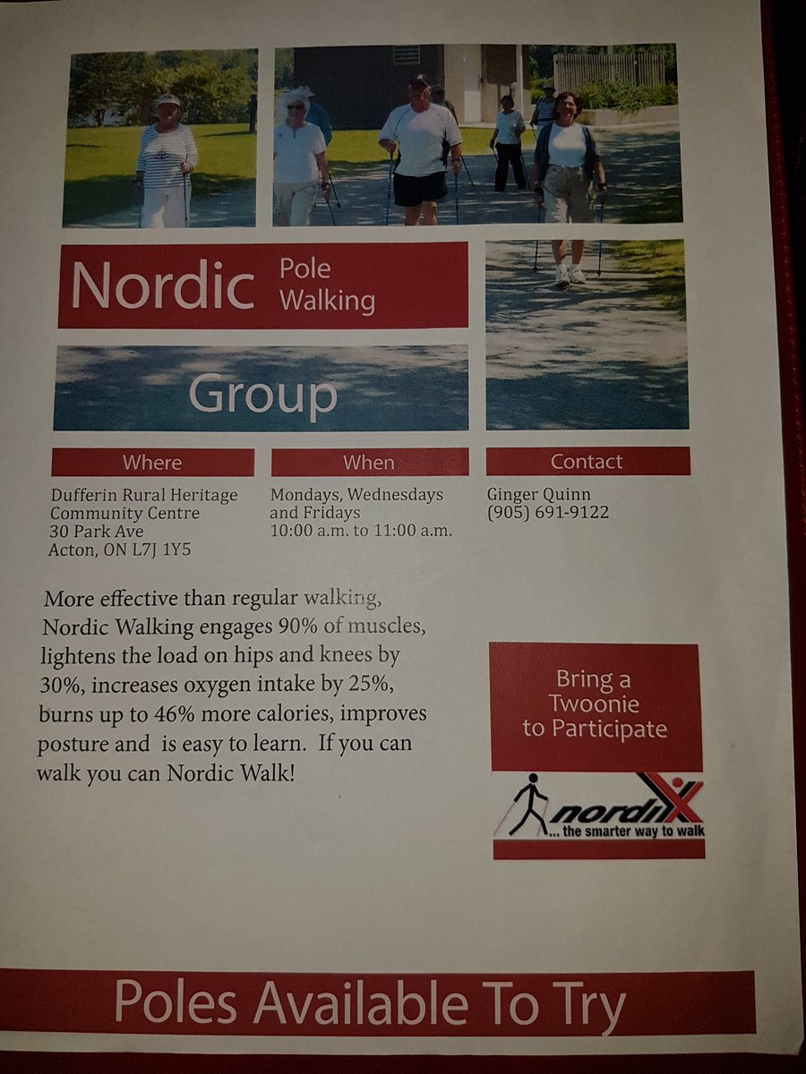 quinn_ginger's tweet image. Nordic Walking Halton Hills
#Dufferincentresoccerfield
#learnthepropertechnique
#Masterinstructor