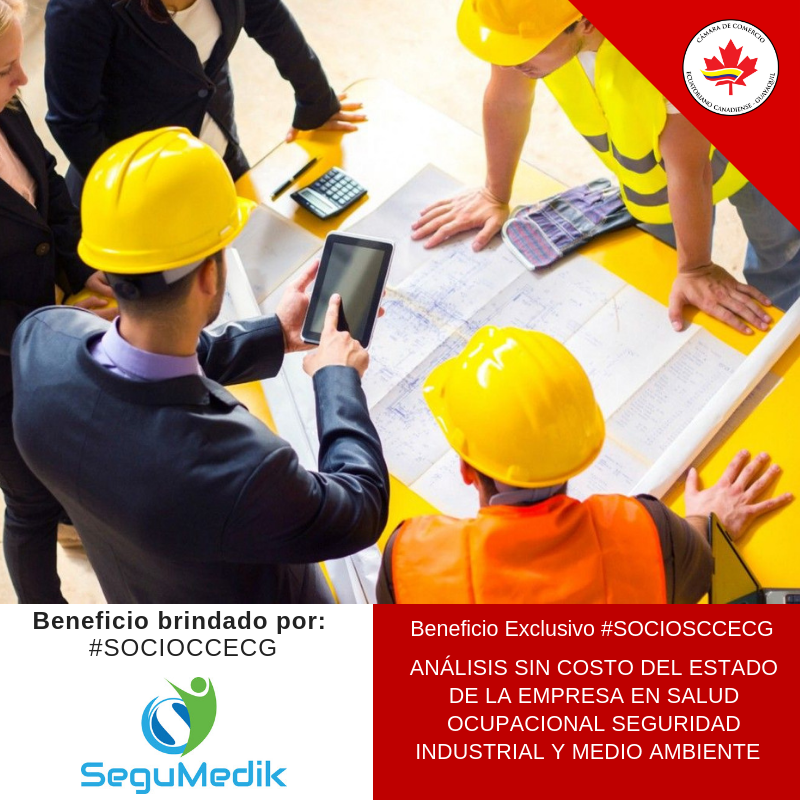 CamaraCanadiens's tweet photo. #SOCIOSCCECG reciben una asesoría sin costo de su empresa en lo relacionado a Salud Ocupacional, Seguridad Industrial y Medio Ambiente. Mayor información: socios@ecuacangye.com https://t.co/BZTzCrrXGK