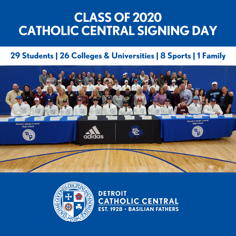DCC1928's tweet photo. Very proud of our young men! #WEareCC #SigningDay https://t.co/iU7PhibhNk