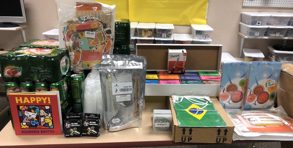 Excited to teach #ssestrailblazers all about the Brazilian Culture!  Thank you <a href="/NCCommunityFdn/">NC Community Fdn.</a>! <a href="/MMspencer/">Melissa</a> @enssprincipal