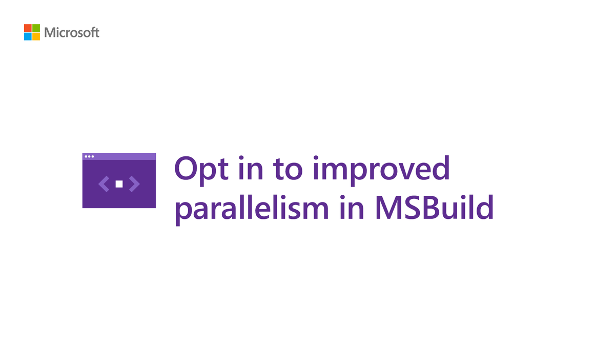 Working to bring you better build throughput, #VisualStudio is bringing parallel tasks into your MSVC projects: https://msft.it/6019TZ2o5