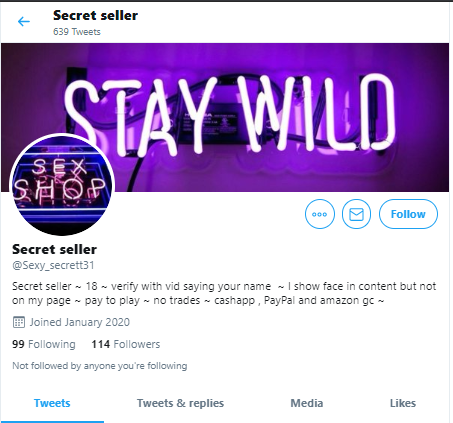 Still running. Update: #OnBlast Underaged SCAMMER'S current accounts:-  @sexxysinnner- @Sxllersxcrett/@secret_sexcrets => @Sexy_secrett31Still underage, selling content & scamming; STILL ILLEGAL/WRONG! #RT &  #REPORT HER ACCOUNTS to Twitter CSE:  https://help.twitter.com/forms/cse 