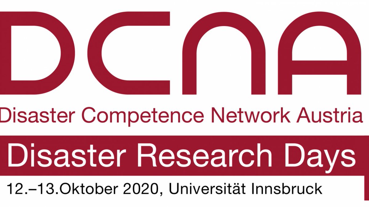 DCNAustria's tweet photo. CALL FOR ABSTRACTS: #DRD20
Disaster Research Days 2020 - Innsbruck, Austria
October 12-13, 2020
"Science & Research for Disaster Risk Reduction"
More information: https://t.co/M6CmFQZ1Yw
Deadline for proposals is 31st of March 2020!
#DRR #HNPW #CallforPapers #innovation https://t.co/vvcSlYMwdt