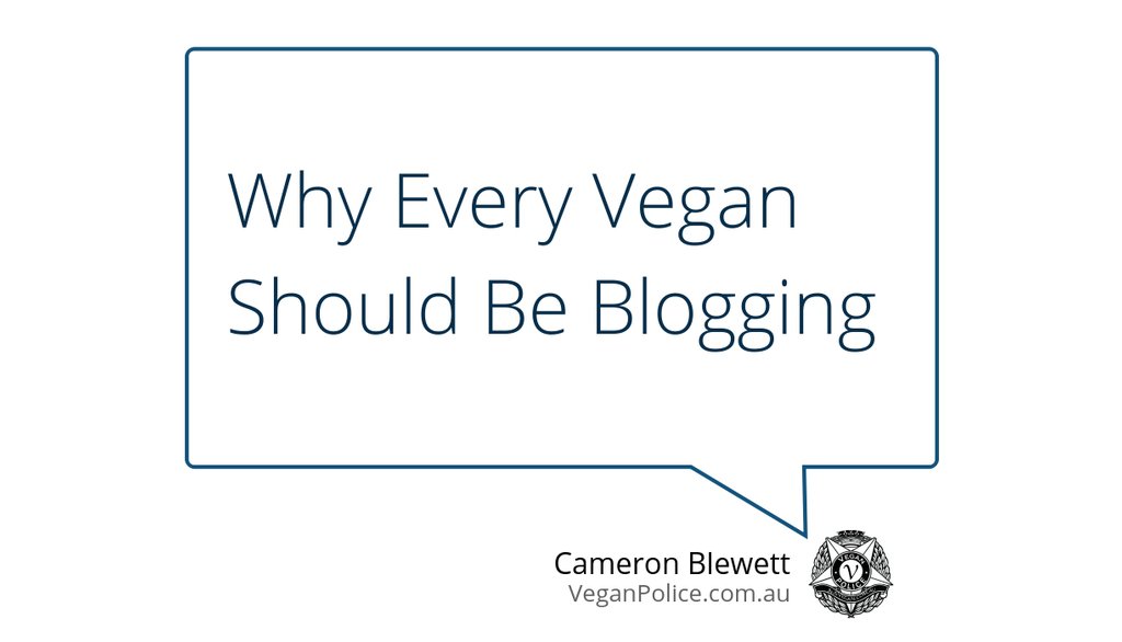 GreyBeardedV's tweet photo. Last year, I wrote an article: "Why Every Vegan Should Be Blogging" https://t.co/NMKf1z3RwW https://t.co/kxEvu4KJ4l