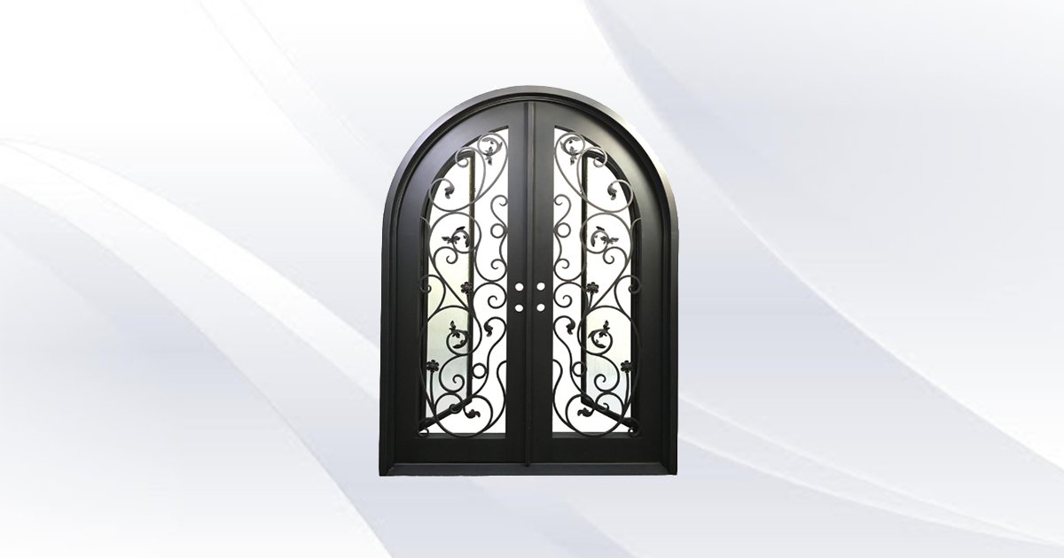 74" x 110" brand new iron door $2250