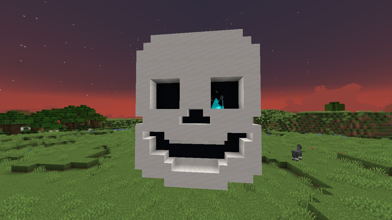 How To Build SANS Pixel Art In Minecraft 