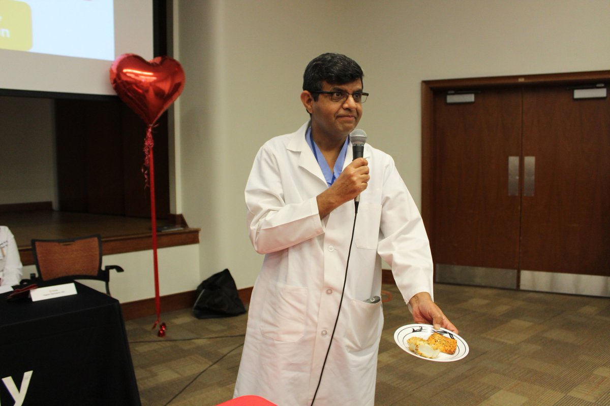 #TeamGrady celebrating #HeartMonth #GoRedForWomen @GradyHealth We had an awesome time; great discussion on #healthylifestyle #HeartHealth #highlight of the day: Dr. Rajesh Sachdeva's healthy cooking demonstration. @GoRedForWomen @emorywomenheart @WomenAs1 #faceofcardiology